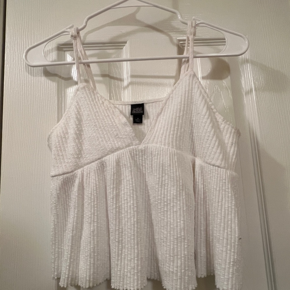 White v-neck tank, wild fable, white, medium